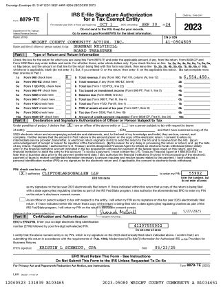 WCCA Fiscal Year 2024 990 Form